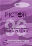PICTOR PREMIUM EXERCISE BOOK DOTTED THIRDS 14MM 70GSM 96 PAGE A4 GALAXY