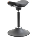 PERGO WAVE PERCHING U STOOL 4D SEAT MOVEMENT DISC BASE FABRIC BLACK