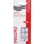 VELCRO BRAND   STICKON HOOK AND LOOP DOTS 16MM WHITE PACK 15