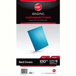 GBC IBICO BINDING COVER LEATHERGRAIN 300GSM A4 BLUE PACK 100