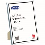 CARVEN DOCUMENT FRAME A4 SILVER