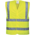 PORTWEST C470 HIVIS TWO BAND AND BRACE VEST YELLOW LXL