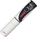 UNIBALL CHALK MARKER CHISEL TIP 8MM WHITE