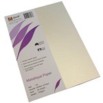 QUILL METALLIQUE PAPER 120GSM A4 MOTHER OF PEARL PACK 25