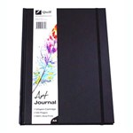 QUILL ART JOURNAL HARDCOVER 125GSM 120 PAGE A4 BLACK