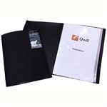 QUILL PREMIUM FIXED DISPLAY BOOK 20 POCKET A3 BLACK