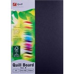 QUILL XL MULTIBOARD 210GSM A4 BLACK PACK 100