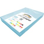 RAINBOW COLOURED A3 COPY PAPER 80GSM 500 SHEETS SKY BLUE