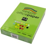 RAINBOW COLOURED A4 COPY PAPER 80GSM 500 SHEETS GREEN