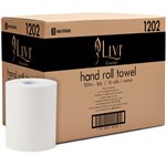LIVI ESSENTIALS ROLL TOWEL 1PLY 100M CARTON 16