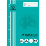 OLYMPIC B848 BINDER BOOK 8MM RULED 48 PAGE 55GSM A4