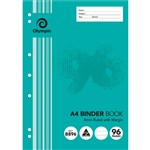 OLYMPIC B896 BINDER BOOK 8MM RULED 96 PAGE 55GSM A4