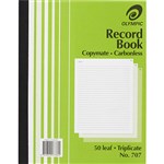 OLYMPIC 707 RECORD BOOK CARBONLESS TRIPLICATE 50 LEAF 250 X 200MM