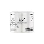 LIVI BASICS JUMBO ROLL TOILET 1PLY 500M CARTON 8