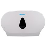 WHISPER DOUBLE JUMBO TOILET ROLL DISPENSER WHITE
