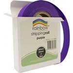 RAINBOW STRIPPING ROLL RIBBED 25MM X 30M PURPLE