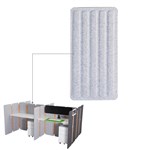 SEACHANGE SCREEN STRAIGHT 500 X 1160MM CHARCOAL  LIGHT GREY