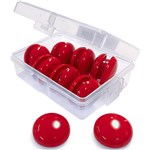 VISIONCHART WHITEBOARD MAGNETS 20MM ROUND RED PACK 16