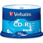VERBATIM CDR 700MB 52X SPINDLE SILVER PACK 50
