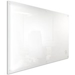 VISIONCHART LUMIERE MAGNETIC GLASSBOARD WITH PEN TRAY 1500 X 900MM WHITE