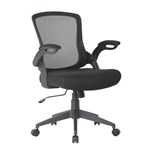 CALI TASK CHAIR MESH BACK WITH BLACK FABRIC SEAT