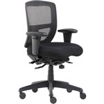 MIAMI II SERENITY ERGONOMIC HIGH MESH BACK CHAIR ARMS BLACK